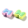 Two Tone Opaque Acrylic Beads X-SACR-I005-08E-2