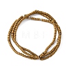 Electroplated Non-magnetic Hematite Beads Strands G-P571-A01-01A-2