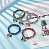 5Pcs 5 Style Natural Mixed Gemstone Stretch Bracelets Set BJEW-JB08748-2