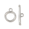 Brass Toggle Clasps KK-CBAFC6C-07G-P-2