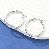 Tarnish Resistant 304 Stainless Steel Hoop Earrings EJEW-F105-10P-2