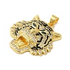 Brass Micro Pave Cubic Zirconia with Enamel Pendants KK-R162-034A-G-1-2