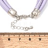 Microfiber Leather Multi-strand Cord Bracelets Makings FB-CBA983F-01P-07-3