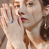 DIY Oval Finger Rings Making Kit DIY-BBC0003-15P-5