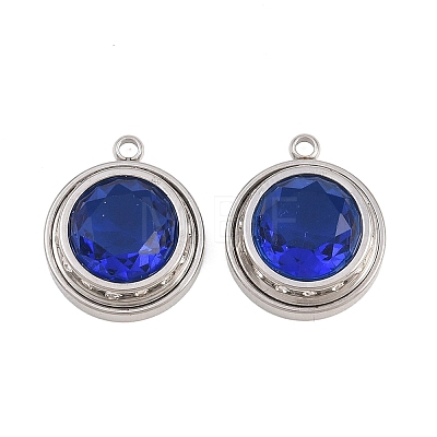304 Stainless Steel Rhinestone Pendants STAS-Z203-01P-02-1