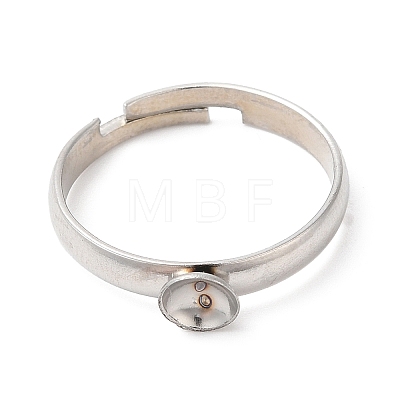 Adjustable 304 Stainless Steel Finger Ring STAS-K255-16P-1