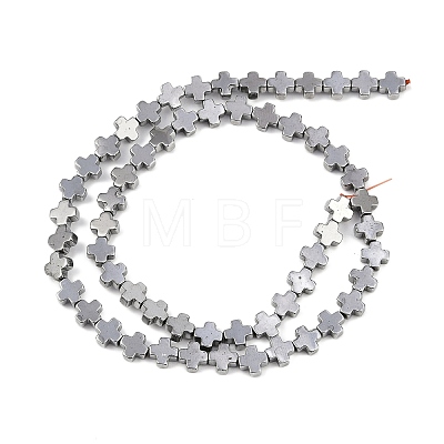 Electroplated Synthetic Non-magnetic Hematite Beads Strands G-J211-A10-03-1