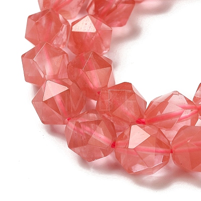 Cherry Quartz Glass Beads Strands G-K382-A05-03-1