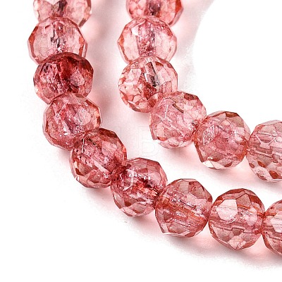 Transparent Glass Beads Strands X-GLAA-T023-4mm-A13-1