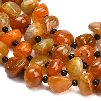 Natural Dragon Veins Agate Beads Strands GG-L001-I01-01-1