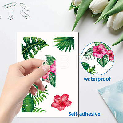 8 Sheets 8 Styles PVC Waterproof Wall Stickers DIY-WH0345-221-1