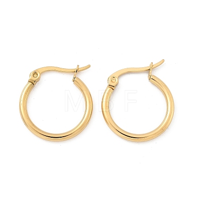 Ion Plating(IP) 304 Stainless Steel Hoop Earrings EJEW-N0016-11G-B-1