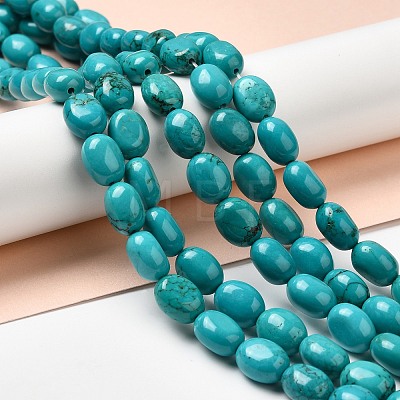 Natural Howlite Beads Strands G-B049-D01-02A-1