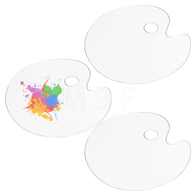 Plastic Watercolor Oil Palette AJEW-WH0696-656-1