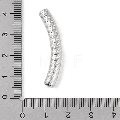 304 Stainless Steel Curved Tube Beads STAS-M071-03J-P-1