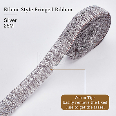 Ethnic Style Polyester Trim OCOR-WH0075-22-1