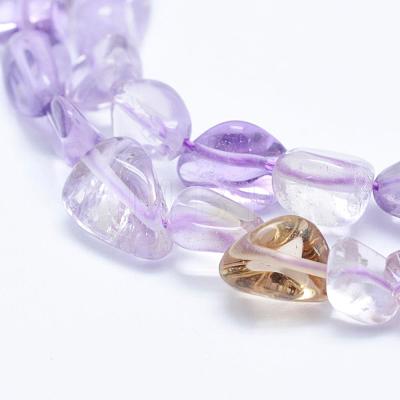 Natural Ametrine Beads Strands G-K203-09B-1