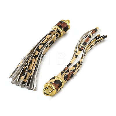 PU Leather Tassel Pendant Decorations FIND-K027-01G-02-1