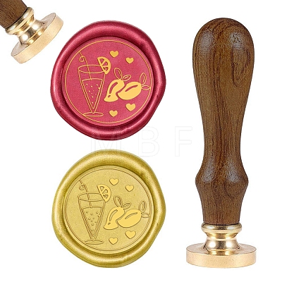 DIY Wood Wax Seal Stamp AJEW-WH0131-268-1