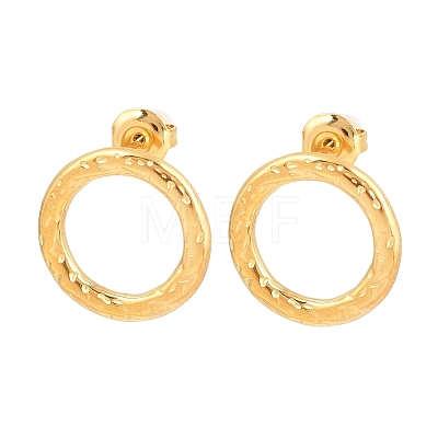 Women's 304 Stainless Steel Stud Earrings EJEW-P345-02G-1