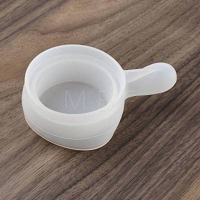 Flat Round with Handle DIY Silicone Candlesticks Molds LS-SIMO-G010-02A-1