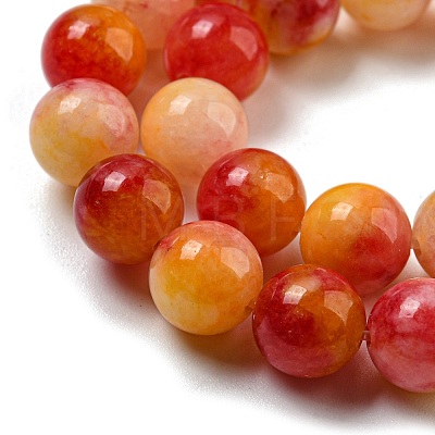 Natural Dyed Yellow Jade Beads Strands G-Q160-A01-01C-1