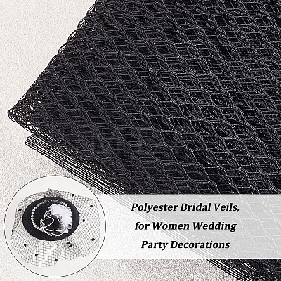 BENECREAT 2 Yards Polyester Net Mesh Fabric DIY-BC0012-84A-1