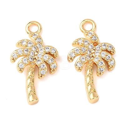 Brass Micro Pave Cubic Zirconia Pendants KK-A284-10A-G-1