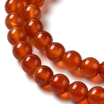 Natural Carnelian Beads Strands G-G390-6mm-03-1