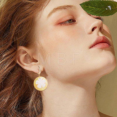 10Pcs Oval Brass Earring Hooks KK-BBC0028-97-1