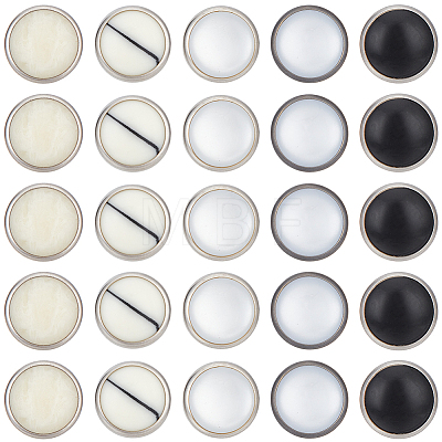 50Bags 5 Colors Stainless Steel 5 Claw Snap Buttons FIND-GF0009-83-1