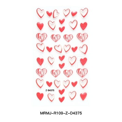 Valentine's Day 5D Love Nail Art Sticker Decals MRMJ-R109-Z-D4375-1