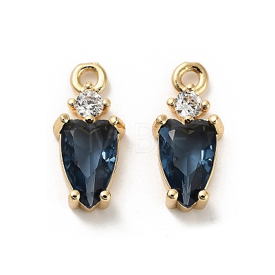 Brass Micro Pave Cubic Zirconia Pendants LS-KK-P301-02G-04-1