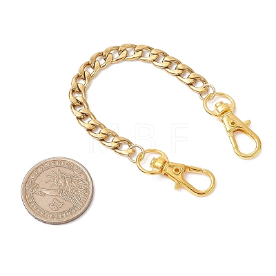 304 Stainless Steel Cuban Link Chain Bag Extender Chains FIND-JF00157-01-1