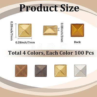 400Pcs Brass Cabochons KK-CY0001-18B-1