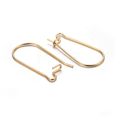 304 Stainless Steel Hoop Earring Findings STAS-P223-01G-01-1