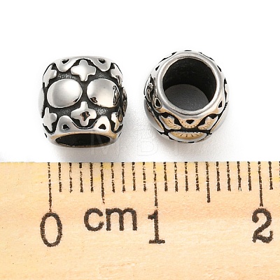 304 Stainless Steel European Beads STAS-D175-18AS-1