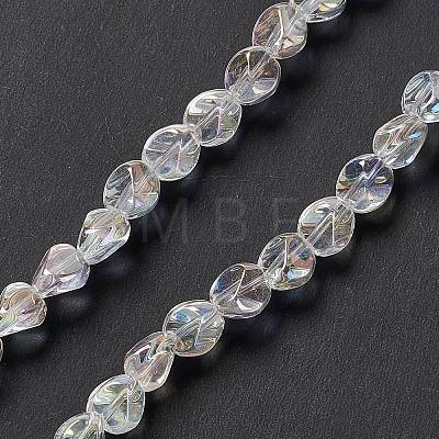 Electroplate Glass Beads Strands EGLA-L038-AB02-1