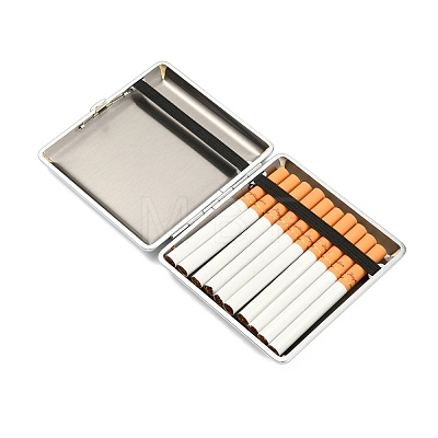 Shining Square Alloy Cigarette Cases AJEW-L014-01-1