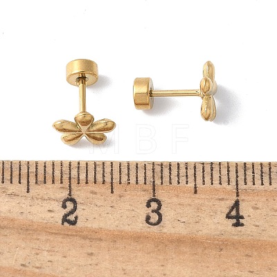 304 Stainless Steel Stud Earrings for Women EJEW-E603-05G-G-1