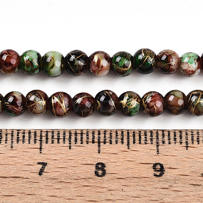 Baking Paint Glass Beads X1-DGLA-N003-4mm-B07-1