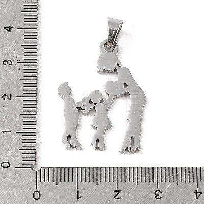 Non-Tarnish Mother's Day 304 Stainless Steel Pendants STAS-U002-02P-1