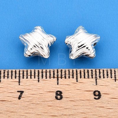 Textured 925 Sterling Silver Beads STER-T007-81S-B-1