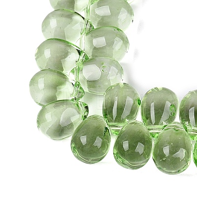 Baking Paint Transparent Glass Beads Strands GL-N005-02A-D06-1