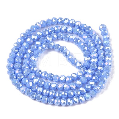 Electroplate Glass Beads Strands EGLA-A044-P2mm-B17-1