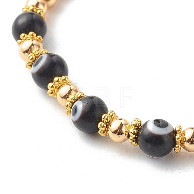 Handmade Polymer Clay Beads Stretch Bracelets Sets BJEW-JB06559-1