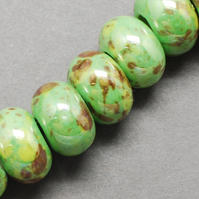 Handmade Porcelain European Beads X-OPDL-Q099-6-1
