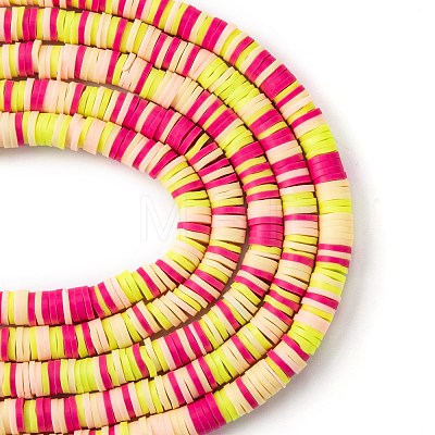 Handmade Polymer Clay Beads Strands CLAY-R089-6mm-T02B-17-1