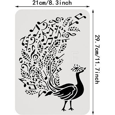 Large Plastic Reusable Drawing Painting Stencils Templates DIY-WH0202-464-1