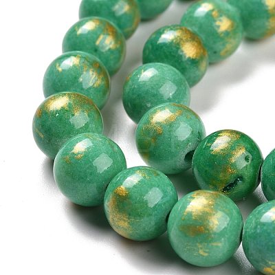 Natural Mashan Jade Beads Strands G-F670-A02-10mm-1